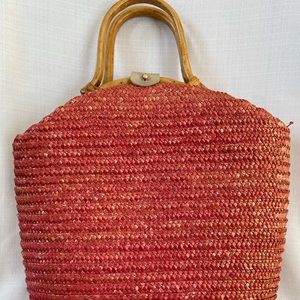 Vintage wicker purse